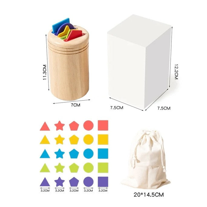 Jucărie Montessori Lemn Flippy, Sortator 19 Piese, 2+ ani - Geometrice (1) [ps:258d68d8-2740-4077-81b1-78c35ba91e3d]
