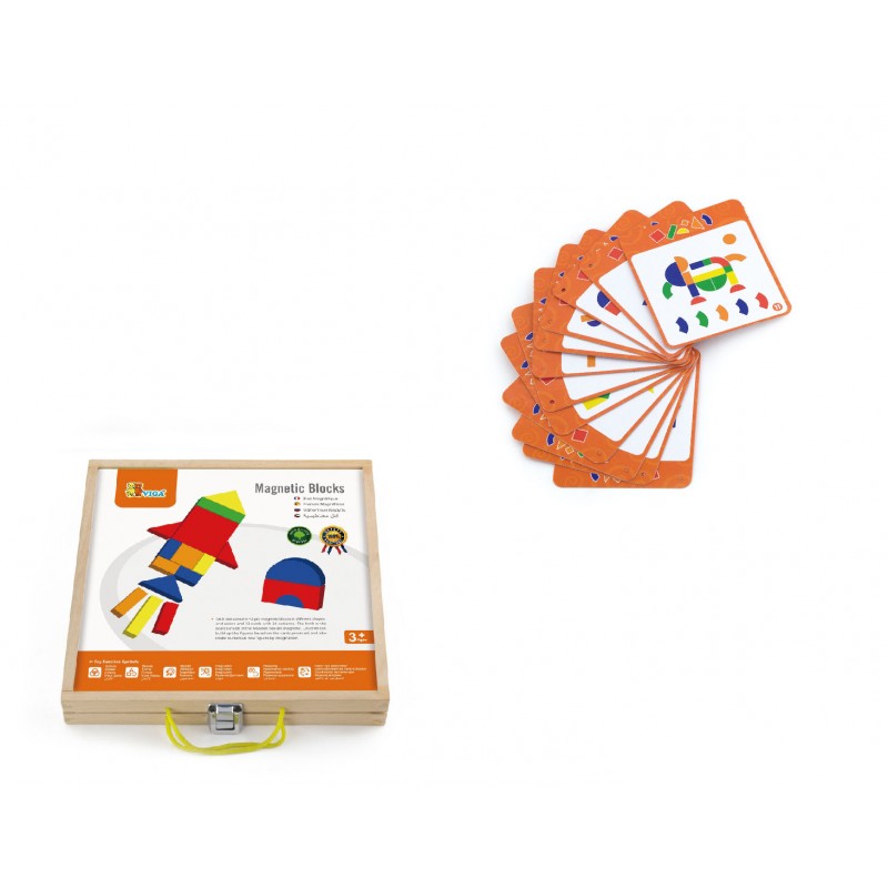 Set magnetic - forme geometrice din lemn cu cutie Viga - Imagine 1 [ps:cabfefe9-aec1-4e0a-aeca-78bc11e04efb]