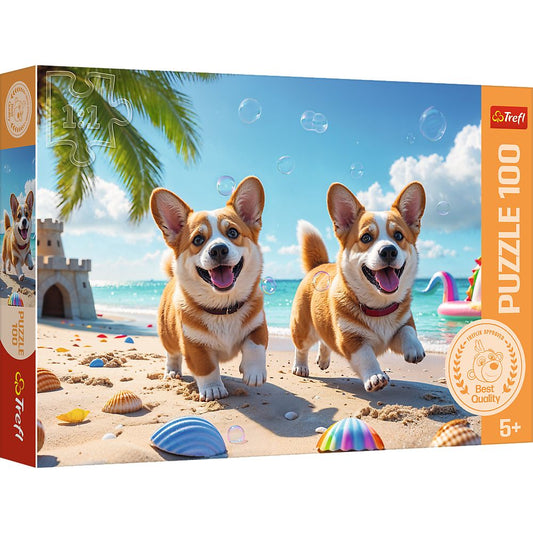 PUZZLE TREFL 100 CATEL CORGI - Imagine 1 [ps:def1dd0b-3b75-4e51-af67-b18461296bca]