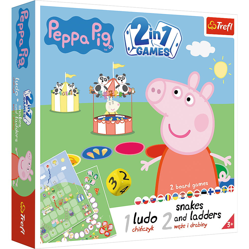 JOC PEPPA PIG 2IN1 LUDO SI SERPISORI SCARI Trefl - Imagine 1 [ps:e0b47c02-ec57-4736-9594-4f84deabba42]