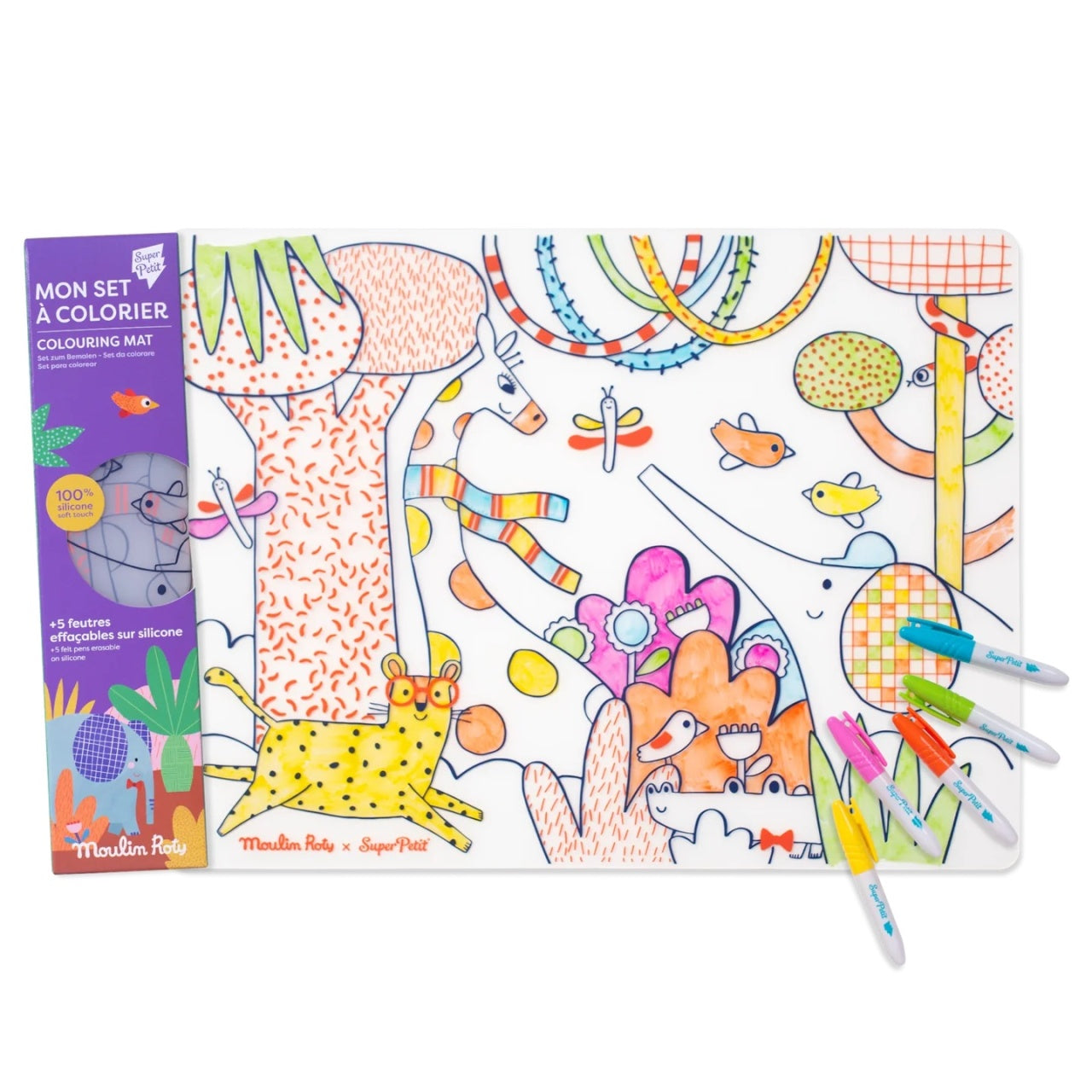 Joc creativ Plansa din silicon de colorat, Moulin Roty - Imagine 1 [ps:deb4f1ce-5463-463e-8520-9a0817e7ecda]