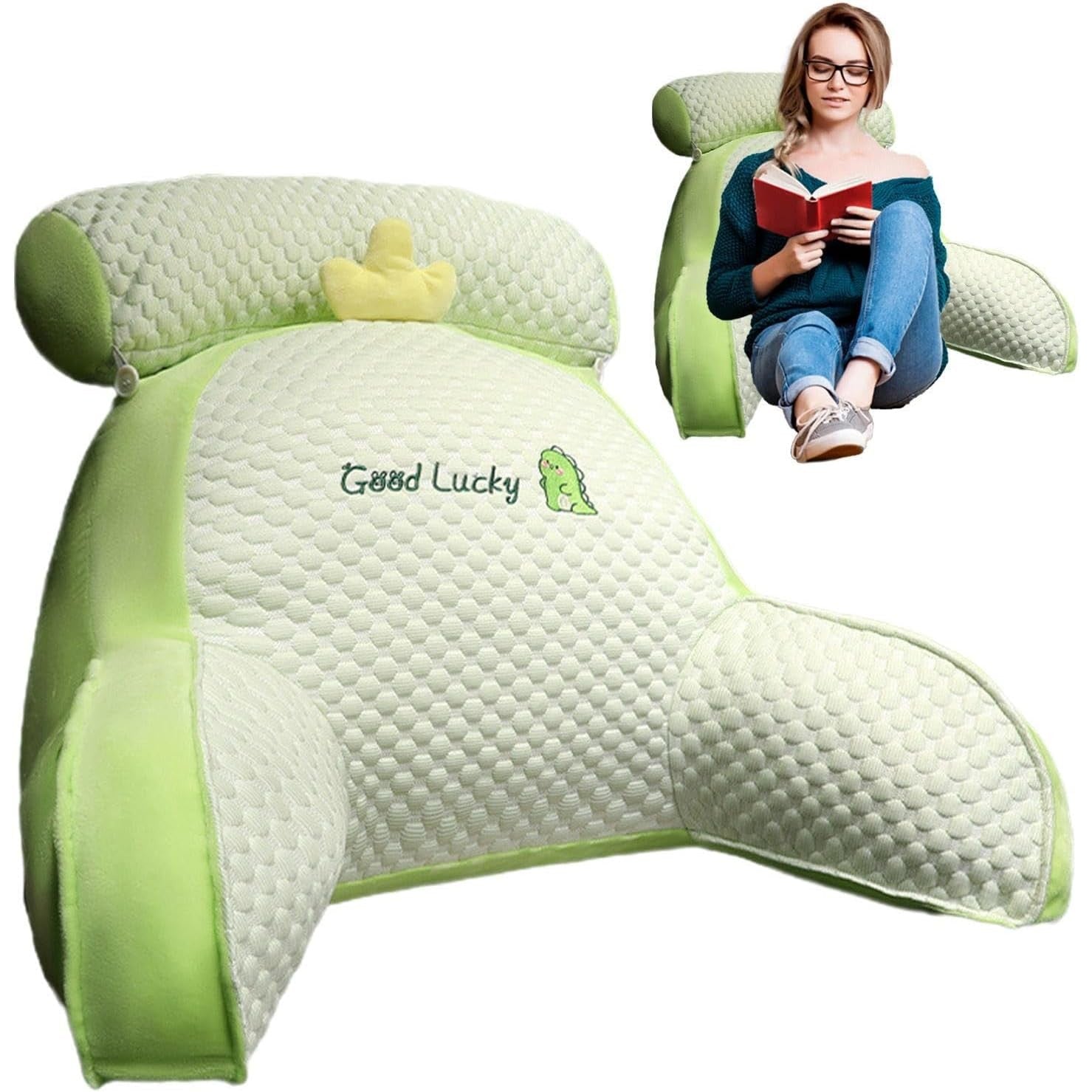Perna Multifunctionala Flippy Dinozaur Verde, 60x40 cm - Verde (1) [ps:cd84fb54-aa1b-4595-b883-8c56a5c1c212]