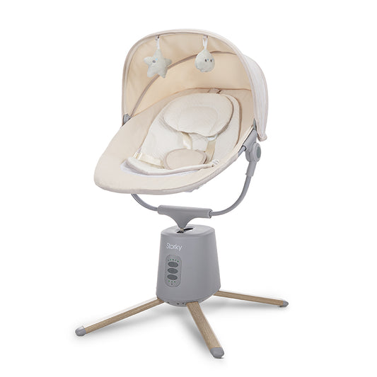 Leagăn Electric Lorelli Storky, Bluetooth, Beige | 0-6 luni - Beige (2) [ps:b2a809bd-30f7-4729-a19e-4bd943a1694b]