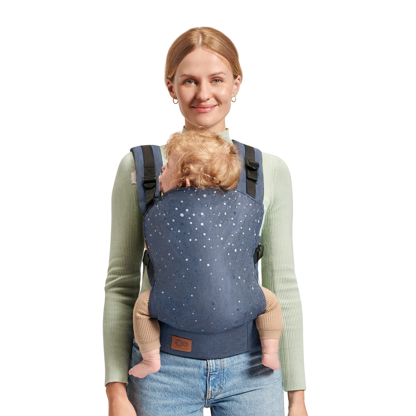 MARSUPIU ERGONOMIC KINDERKRAFT NINO, PANA LA 20 KG, - Denim