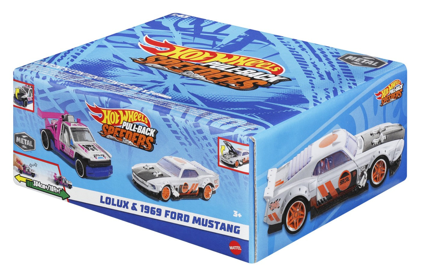 HOT WHEELS SET 2 MASINUTE METALICE PULL BACK LOLUX SI - Imagine 2 [ps:9e4f4647-48f2-461b-a252-95058adf198d]