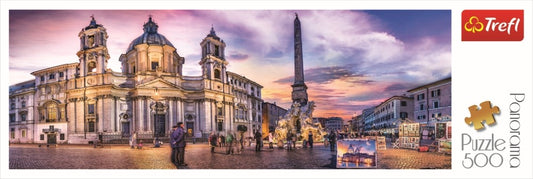 PUZZLE TREFL 500 PANORAMA PIATA NAVONA DIN ROMA - Imagine 3 [ps:3cf9caaa-8659-40ac-b295-7f942ceb18bf]