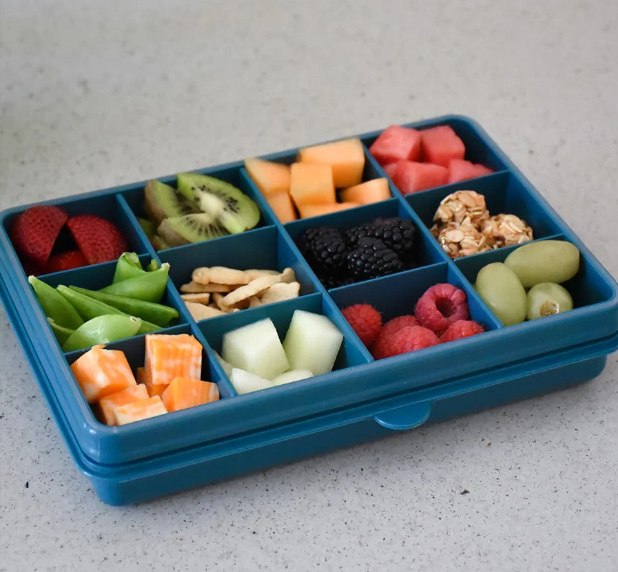 CUTIE SNACK 12 COMPARTIMENTE, MELII LUXE, PINK - Albastru