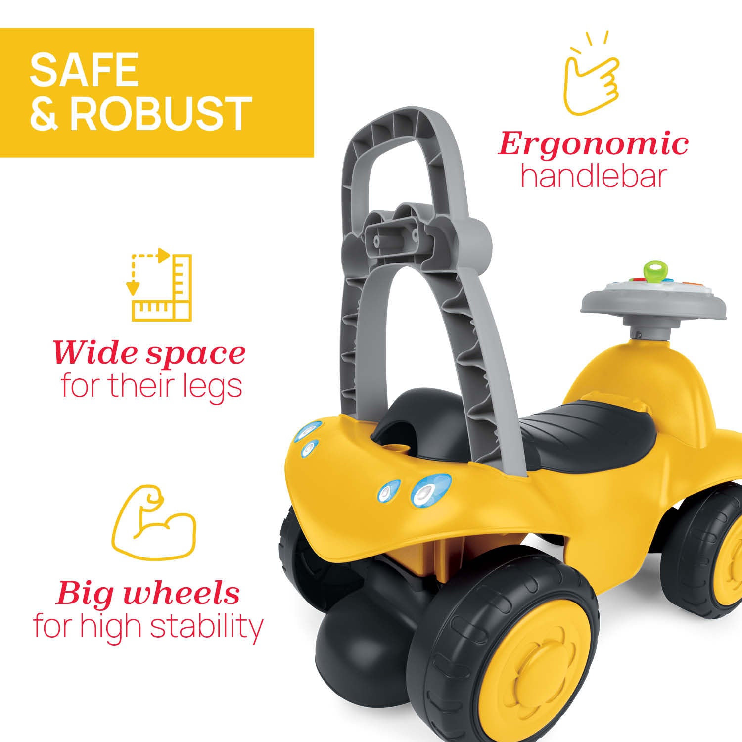 Masinuta copii Chicco Billy Walk and Ride 2 in 1, - Galben (2) [ps:80be9a70-5006-4572-9f2b-6d4cc9f13870]