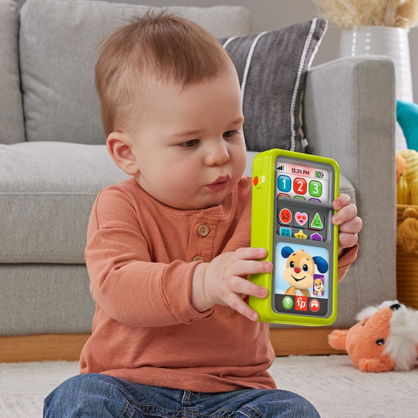 FISHER PRICE LAUGH&LEARN 2IN1 SMARTPHONE IN LIMBA ROMANA - Imagine 7 [ps:743715be-630e-4918-b784-00136503eba3]
