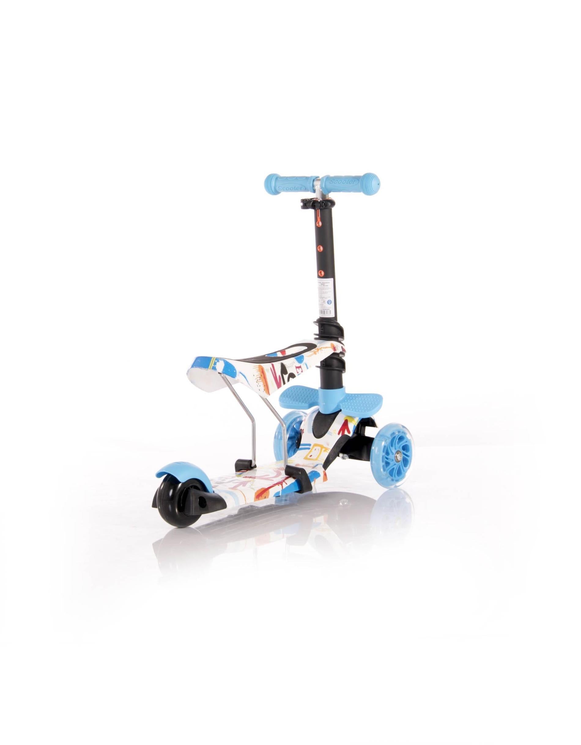 Trotinetă Copii Lorelli Junior Smart Plus, Blue & Green - Albastru (2) [ps:d8044b04-129e-4408-8ca2-30aebec4cc81]