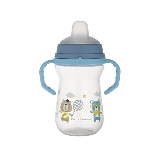 Canpol babies Cana cu Cioc de Silicon 250ml Bonjour Paris, 56/613_blu [ps:cc056c09-4890-4e1a-808d-669fb39692b5]