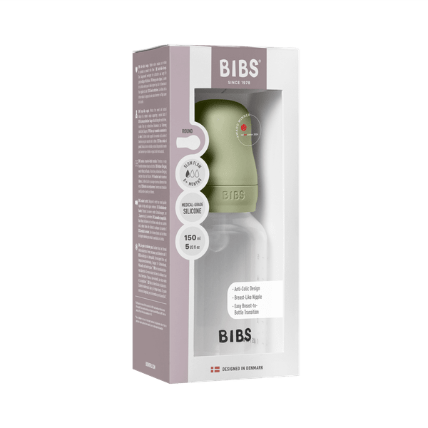 Biberon Anticolici BIBS, 150ml, Silicon, Sage - Fără BPA - Sage (2) [ps:f8d78b31-dd45-430b-9d47-1c37cda52fea]