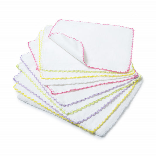 Set 10 batistute BabyJem din bumbac pentru copii 20x20 cm [ps:2c31e37d-cf83-443d-bcaf-ada69758579c]