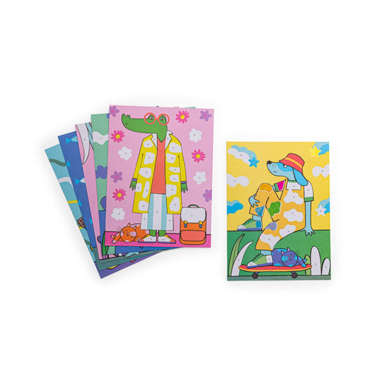 Joc creativ Planse fantastice cu animale haioase, Moulin Roty [ps:785d4944-bee9-43d5-9006-54bb7ad6802a]
