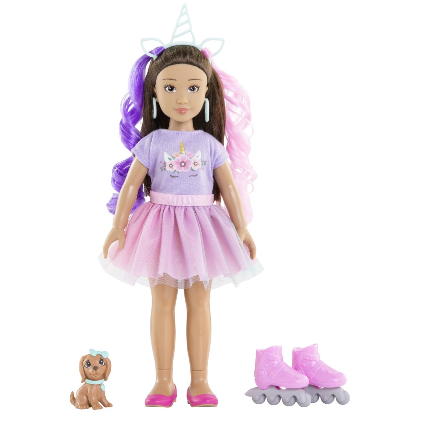 COROLLE SET UNICORN PAPUSA LUNA 28CM Simba - Imagine 2