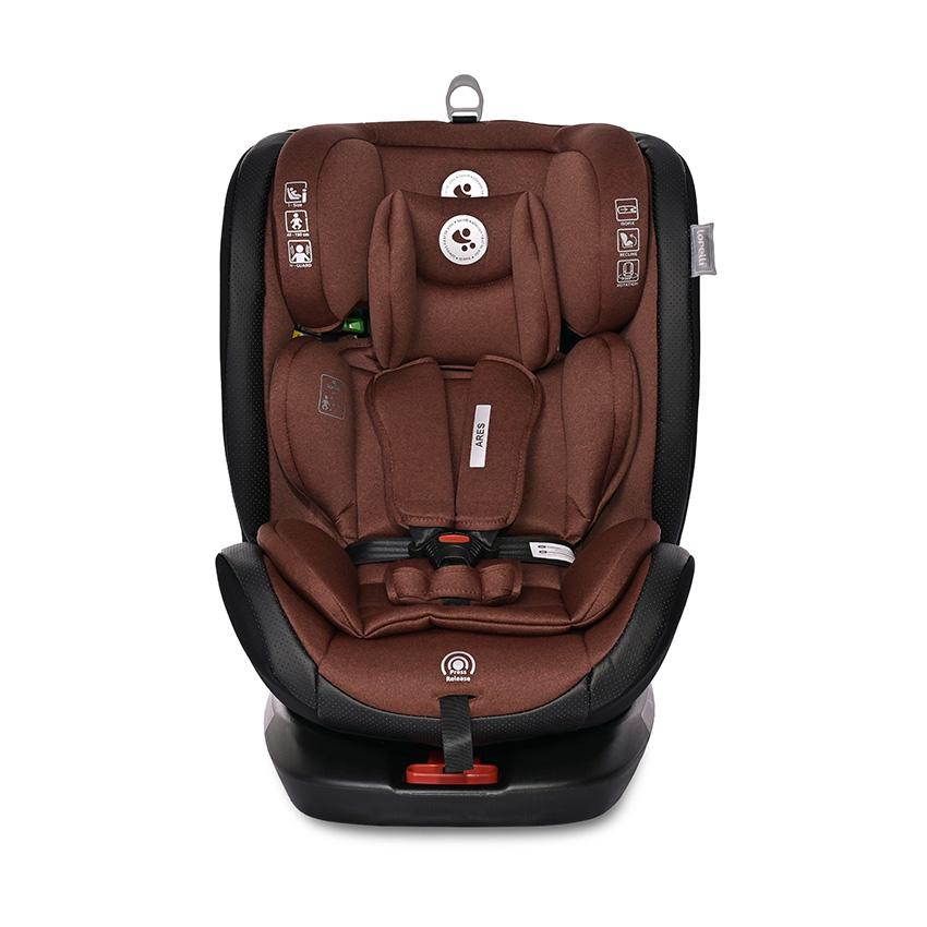 Scaun Auto Lorelli Ares i-Size, Rotativ, 0-12 ani, Pink - Ginger/Black (2) [ps:d25ed89b-7fa3-4c59-af7f-0d27a5ae7c15]