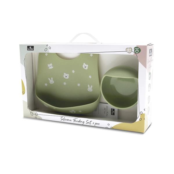 Set Hranire Silicon Lorelli, Bol Vacuum și Bavetă, Fresh - Fresh Green (2) [ps:064ffc7f-5ef3-4ce9-8c3c-df9fb9a1b9eb]