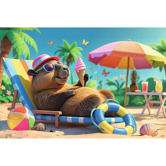 PUZZLE TREFL 100 RELAXARE IN STIL CAPIBARA - Imagine 2 [ps:e8d905b1-77f3-49ce-a157-580497319f67]