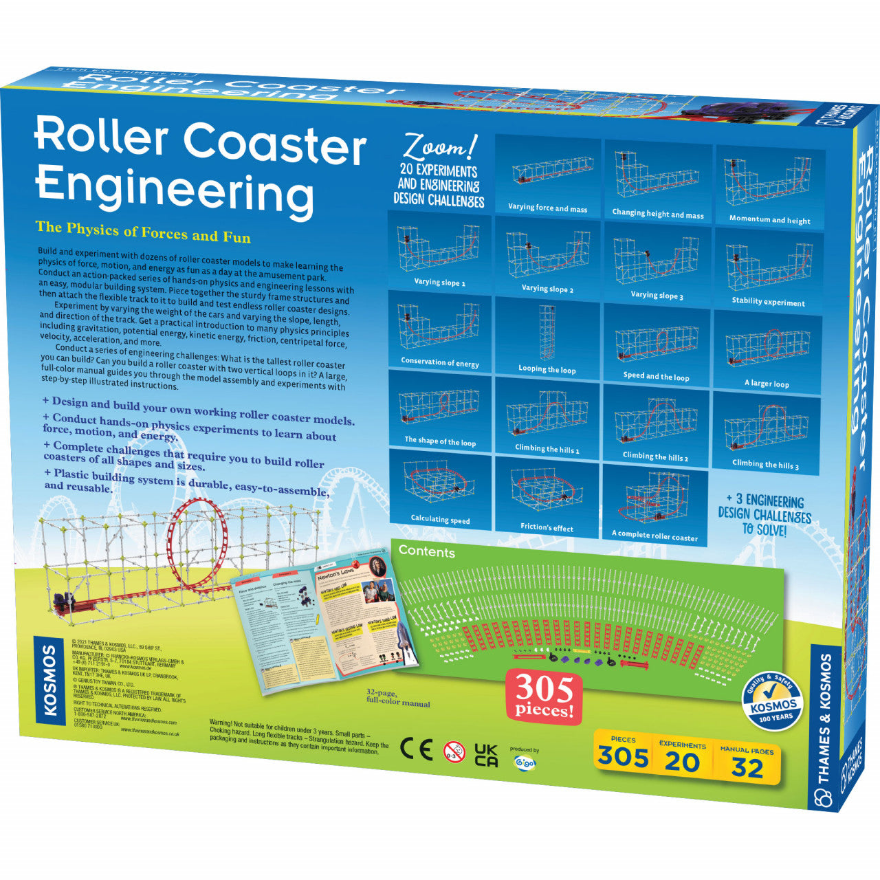 Kit STEM Inginerie pentru roller coaster. Thames & Kosmos - Imagine 3 [ps:6f9355fa-ccd1-44cf-b30b-fccd7d704429]