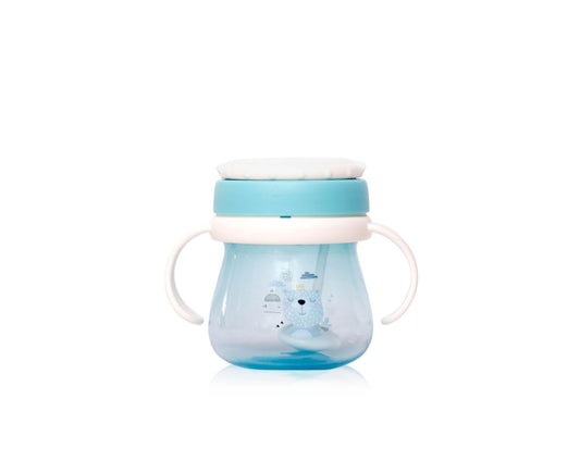 Cană cu Pai Flexibil Lorelli My Friend, 250ml, Iceberg Green - Multicolor (2) [ps:4581c5e5-8a0c-4e0e-aba2-98f79f7730ff]