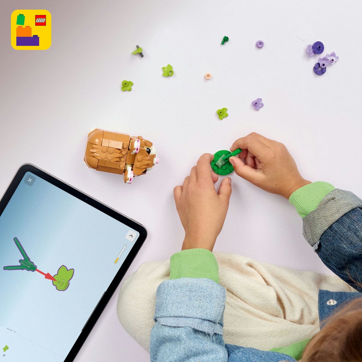 LEGO CREATOR HAMSTER ADORABIL CU O FLOARE 31376 - Default Title (2) [ps:445a221c-7280-4aeb-a057-4b0ee49e0d9d]