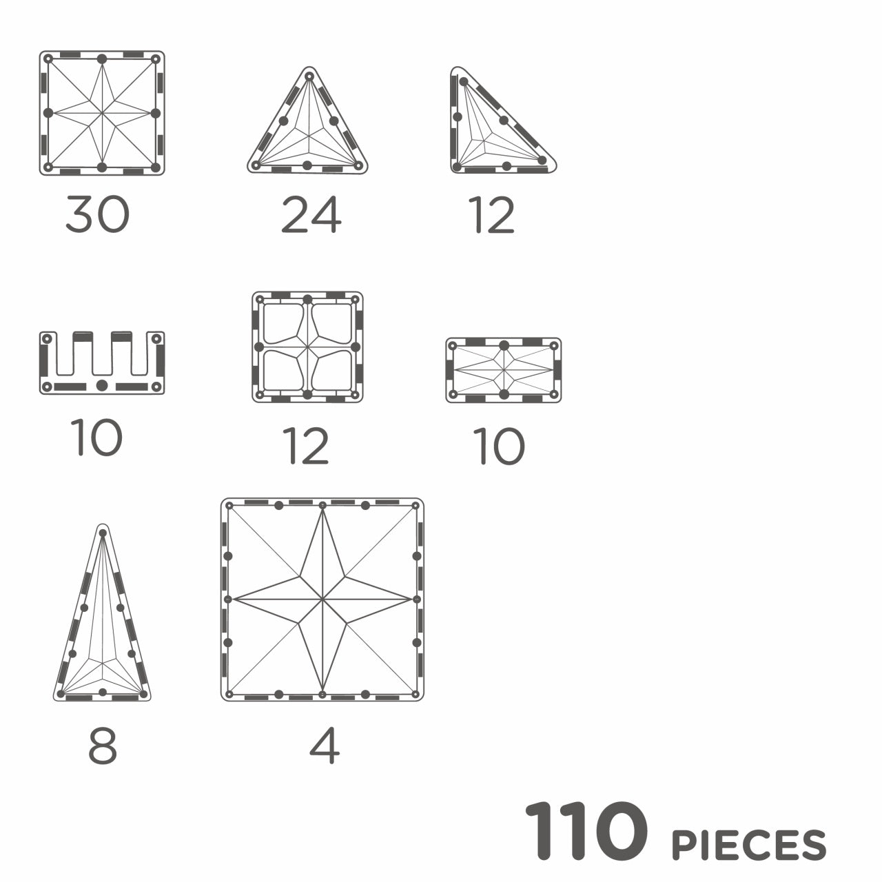Set magnetic de construit Inventiv 110 piese, Cleverclixx [ps:abbee859-6552-476b-a135-c623c1fb1fa6]