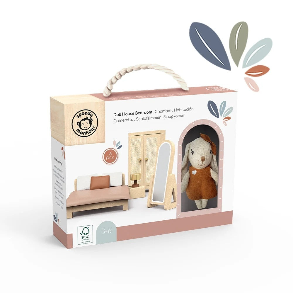 Set mobilier dormitor pentru casa de papusi, Speedy Monkey - Imagine 3 [ps:80e43fc1-5972-4c7a-aa98-621bb02ac239]