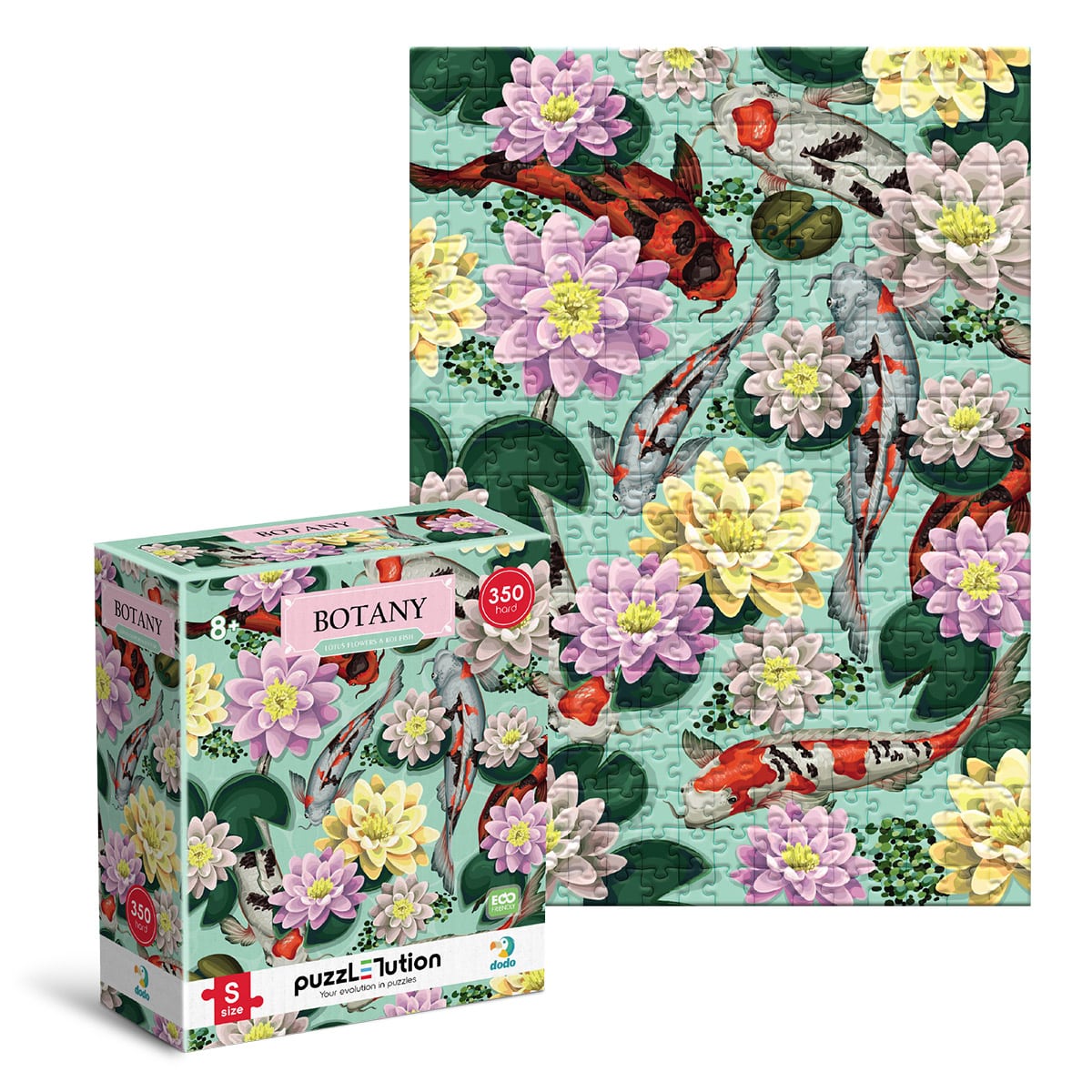 Puzzle Botany Lotus Flowers 350 piese - Dodo Toys - Default Title (2) [ps:bc650704-0164-4734-89f5-2ac4f7ad3fd7]