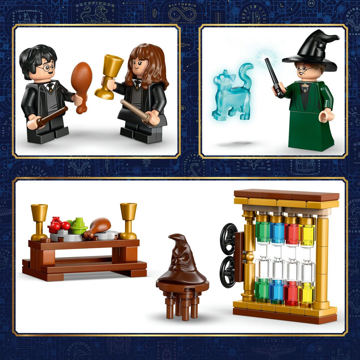 LEGO HARRY POTTER CASTELUL HOGWARTS CEREMONIA JOBENULUI - Imagine 2