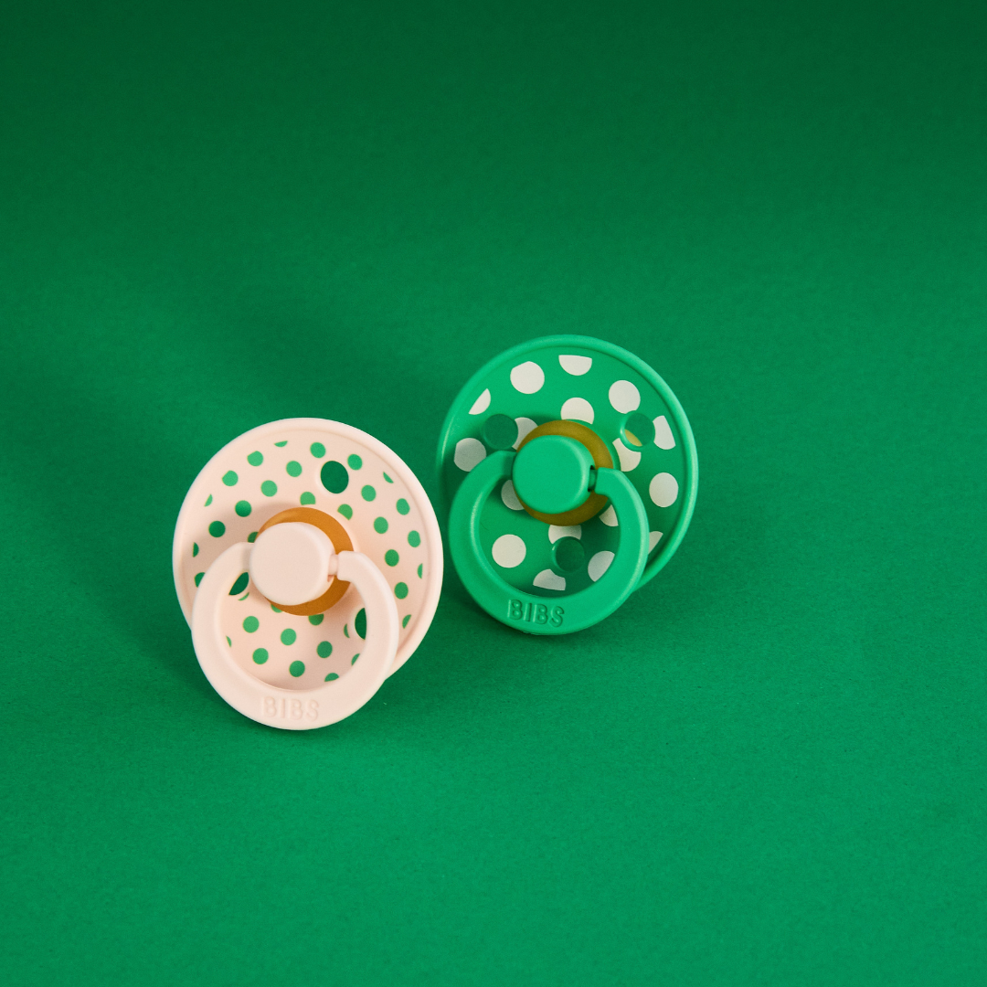 Set 2 Suzete BIBS Colour Studio Polka Dots, 0 luni+ | - Petal/Cactus (2) [ps:ed468857-0b53-4744-b7f6-adebcd9ba2a8]