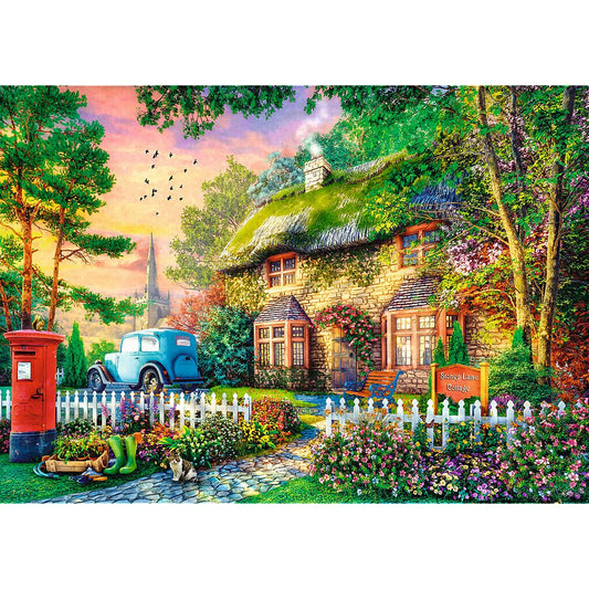 PUZZLE TREFL 1000 PREMIUM PLUS TEA TIME CASUTA STONEY LANE - Imagine 2 [ps:3a1a1877-87fa-4d28-81f0-c92f296297be]