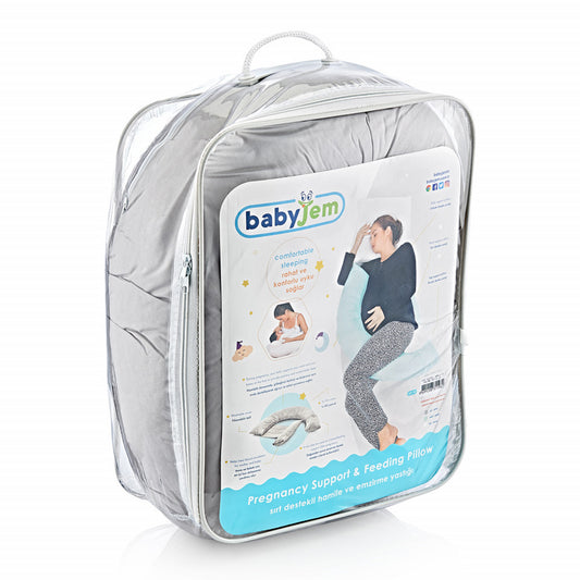 Perna gravide si alaptare multifunctionala BabyJem - Gri [ps:7e2e5fc4-2185-4fcb-a51a-d917426d0390]