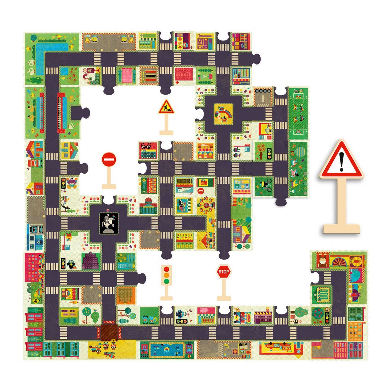 Puzzle Pop to play Orasul, Djeco - Imagine 3 [ps:f6e12d7a-bbe6-42fa-b637-af323020f2ae]