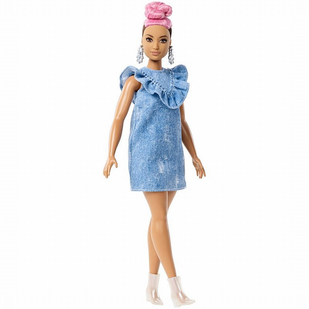 PAPUSA BARBIE FASHIONISTA CU COC ROZ [ps:9e979804-2803-45f9-a093-581e50d60592]