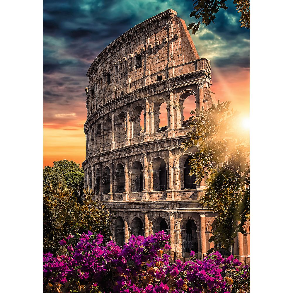 PUZZLE TREFL 1000 PREMIUM PLUS COLOSSEUM AMFITEATRUL DIN ROMA - Imagine 2