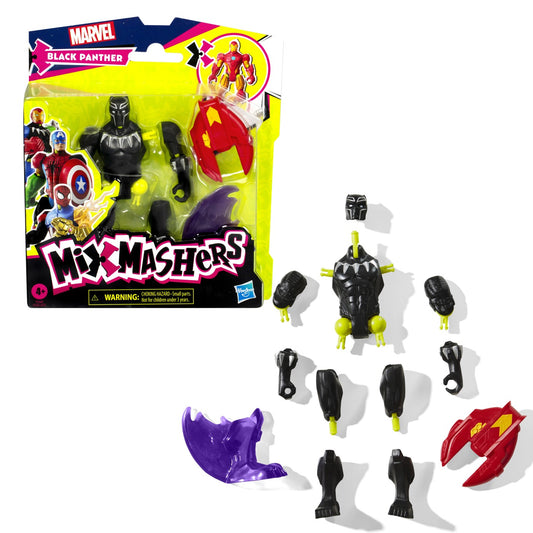 MARVEL AVENGERS MIX MASHERS FIGURINA BLACK PANTHER 12CM - Imagine 7 [ps:9bb41c60-2718-4ddf-a86d-f99f0287fca7]