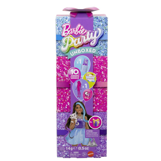 BARBIE SET PARTY UNBOXED REVEAL PAPUSA BARBIE VIOLET CU - Mov [ps:ab9cc2bf-fc42-45f0-aa97-2c5535b64577]