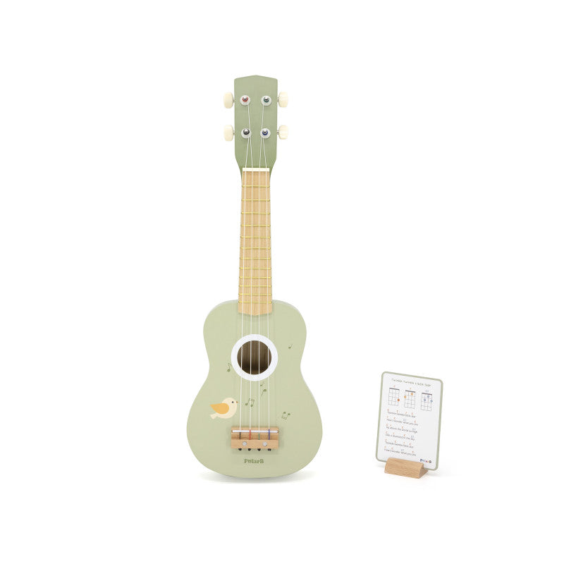 Ukulele verde din lemn pentru copii, jucarie muzicala Montessori [ps:bdb29e9f-b5e7-4e5f-a667-a6067c7b6392]
