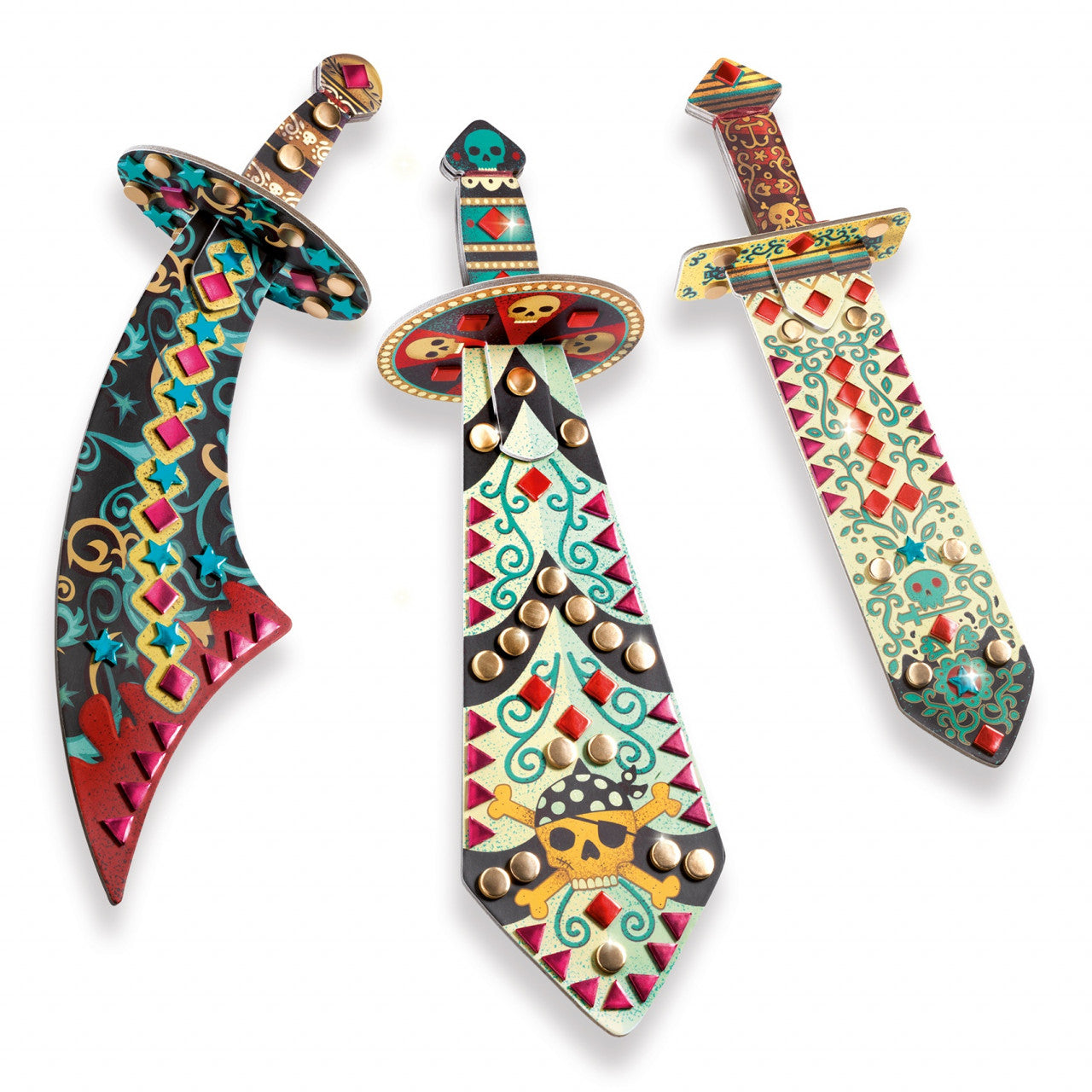 Joc creativ DIY Sabiile piratilor, Djeco - Imagine 2