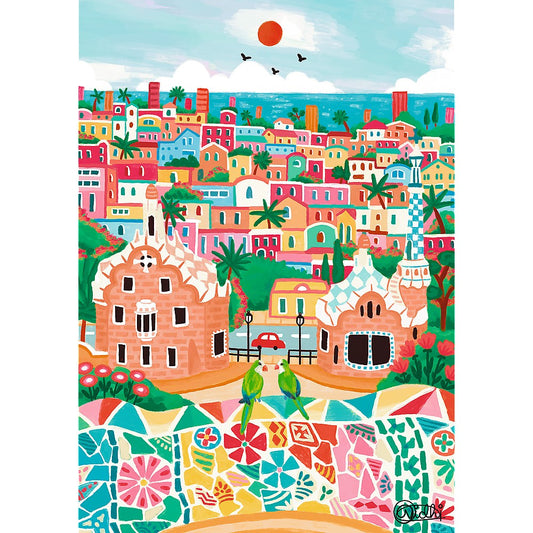 PUZZLE TREFL 1000 PREMIUM PLUS BARCELONA SPANIA - Imagine 2 [ps:f4d6d473-6bd5-4b08-8215-d8789923b56b]