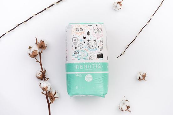 Aleze igenice absorbante pentru bebelusi Agnotis, 60 x - Imagine 2