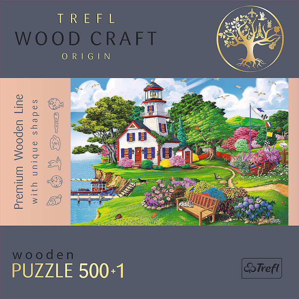 PUZZLE TREFL DIN LEMN 500+1 PIESE PORTUL IN TIMPUL VERII - Imagine 5 [ps:92425b30-6bf1-4849-a101-abac713a09d9]