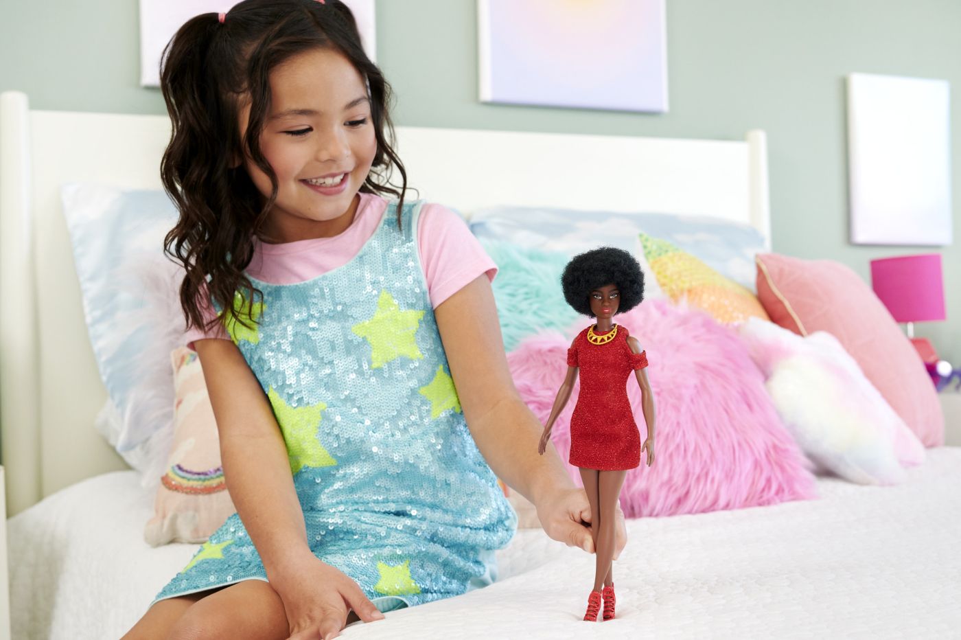 BARBIE FASHIONISTAS PAPUSA BARBIE MULATRA CU PAR AFRO [ps:5d223fb6-fa52-4c0b-b0ae-3a4219718bfa]