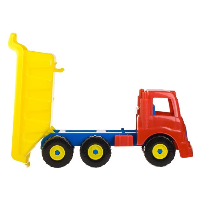 Camion de Șantier Mare Jumbo, 60x32x24cm - Jucărie Rol - Galben Rosu (2) [ps:4637d20f-a3be-4a0b-984b-5d8767d19454]