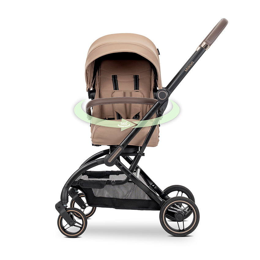 Cărucior Nou-Născut Lorelli Makaya, Scaun Rotativ 360°, - Beige (2) [ps:d6d49f8e-e63d-4d92-95f8-1ad5e0b1941d]