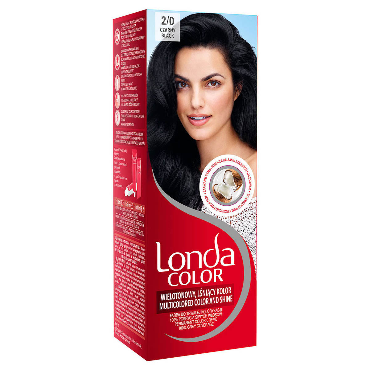 LONDA Color, vopsea de par, nuanta negru, nr 2/0 - Imagine 2