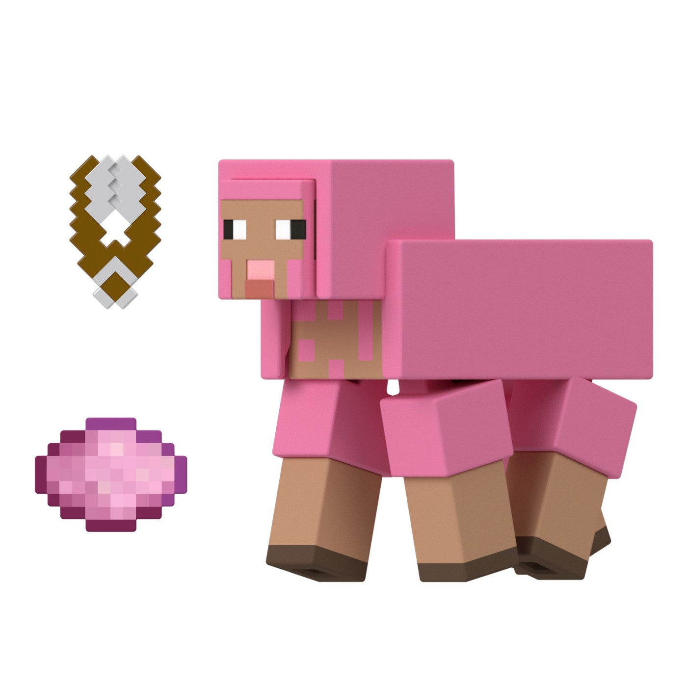 MINECRAFT CRAFT A BLOCK FIGURINA PIG 8CM Mattel - Sheep (2) [ps:fd15649a-b0b3-4e13-98cb-c0fd62f40656]
