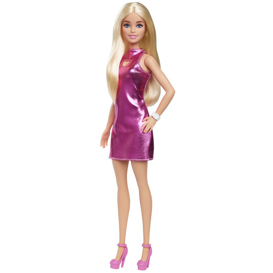 BARBIE PAPUSA BARBIE FASHIONISTAS BLONDA CU ROCHITA ROZ - Imagine 5 [ps:37a68916-3f7f-4eb6-8a73-ec76b01d8d13]