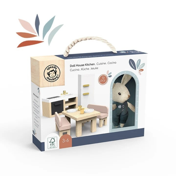 Set mobilier bucatarie pentru casa de papusi, Speedy Monkey - Imagine 2 [ps:3f44e6e4-d8ac-4de6-8c35-4fafa4d0d953]