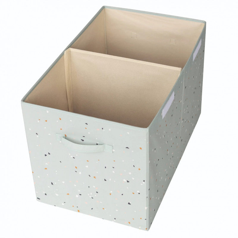 Cufar pliabil pentru camera copiilor, material reciclat Terrazzo Green, 3 Sprouts [ps:8387a78b-eede-482e-b901-bcb4f95aac28]